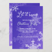 Lassen Sie es schneien indische Schneeflocken Weih Einladung (Vorne/Hinten)