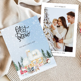 Lassen Sie es schneien Niedlich Weihnachten Weihna Einladung