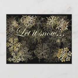 Lassen Sie es schneit | Blue Beach Song™ Postkarte