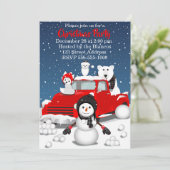 Lassen Sie es schneit Einladung (Stehend Vorderseite)