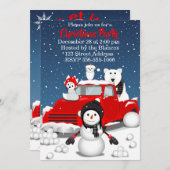 Lassen Sie es schneit Einladung (Vorne/Hinten)