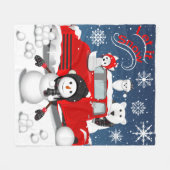 Lassen Sie es schneit Fleecedecke (Vorderseite (Horizontal))