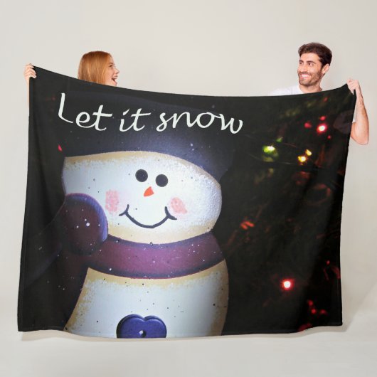 Lassen Sie es schneit Fleecedecke (Beispiel)