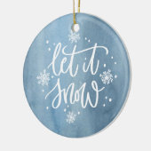 Lassen Sie es schneit | FOTO Keramik Ornament (Links)