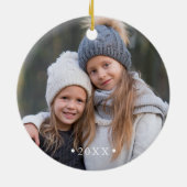 Lassen Sie es schneit | FOTO Keramik Ornament (Hinten)