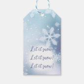 Lassen Sie es schneit! Geschenkanhänger (Vorderseite)