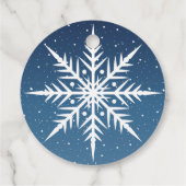 Lassen Sie es schneit Geschenkanhänger (Rückseite)