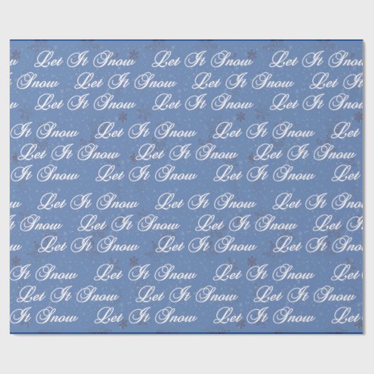 Lassen Sie es schneit Geschenkpapier (Flach)