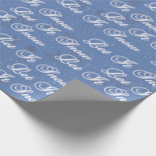 Lassen Sie es schneit Geschenkpapier (Ecke)
