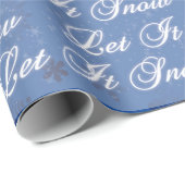 Lassen Sie es schneit Geschenkpapier (Rolleneckpunkt)