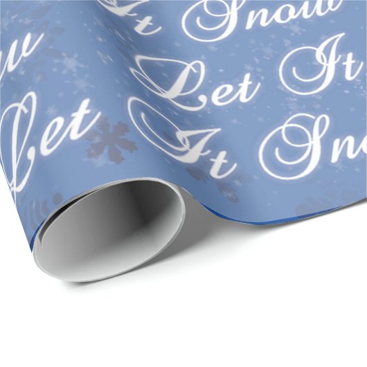 Lassen Sie es schneit Geschenkpapier (Rolleneckpunkt)