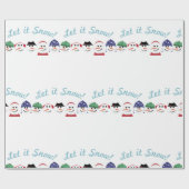 Lassen Sie es schneit Geschenkpapier (Flach)