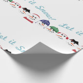 Lassen Sie es schneit Geschenkpapier (Ecke)