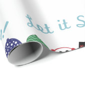 Lassen Sie es schneit Geschenkpapier (Rolleneckpunkt)