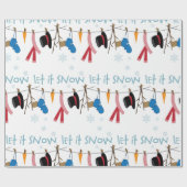 Lassen Sie es schneit Geschenkpapier (Flach)