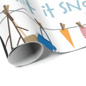 Lassen Sie es schneit Geschenkpapier (Rolleneckpunkt)