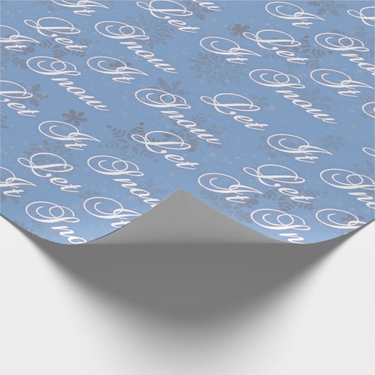 Lassen Sie es schneit Geschenkpapier (Ecke)