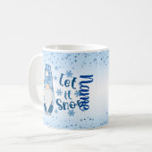 Lassen Sie es schneit Gnome Holiday Kaffee Tee Tas Kaffeetasse (Vorderseite Links)