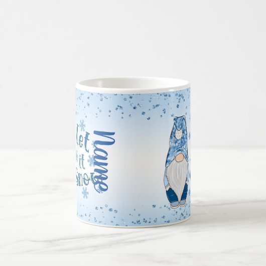 Lassen Sie es schneit Gnome Holiday Kaffee Tee Tas Kaffeetasse (Mittel)