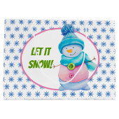 Lassen Sie es schneit Große Geschenktüte (Rückseite)