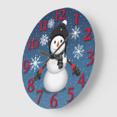 Lassen Sie es schneit Große Wanduhr (Winkel)