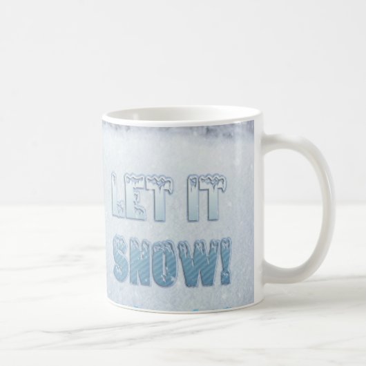 Lassen Sie es schneit Kaffeetasse (Rechts)