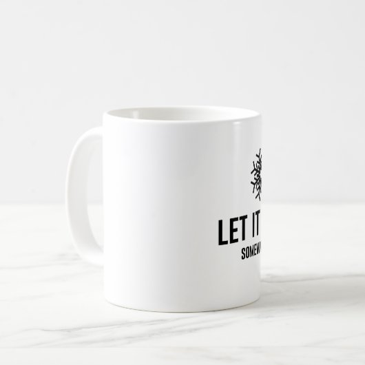 Lassen Sie es schneit Kaffeetasse (Vorderseite Links)
