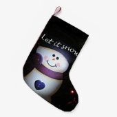 Lassen Sie es schneit Kleiner Weihnachtsstrumpf (Vorderansicht (hängend))
