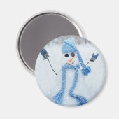 Lassen Sie es schneit Magnet (Vorderseite/Rückseite)