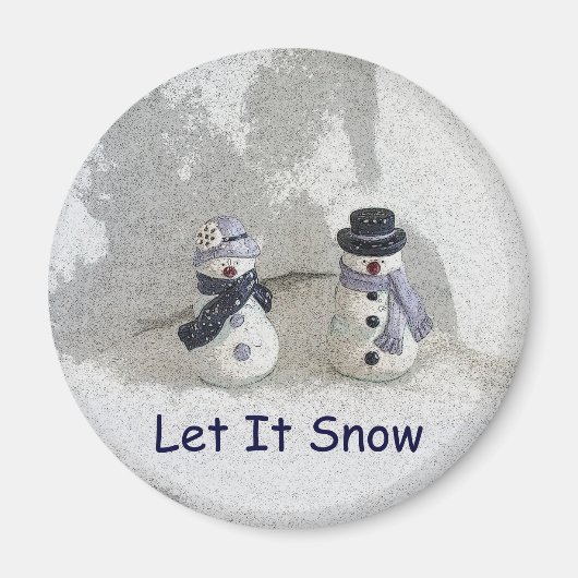 Lassen Sie es schneit Magnet (Vorne)
