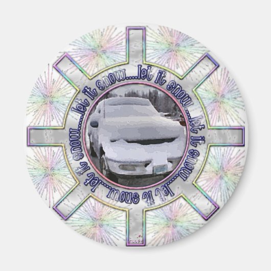 Lassen Sie es schneit Magnet (Vorne)