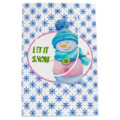 Lassen Sie es schneit Mittlere Geschenktüte (Vorderseite)