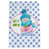 Lassen Sie es schneit Mittlere Geschenktüte (Rückseite)
