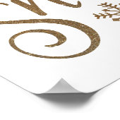 Lassen Sie es schneit Poster (Ecke)