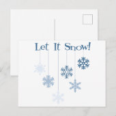 Lassen Sie es schneit Postkarte (Vorne/Hinten)