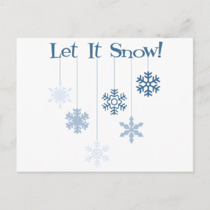 Lassen Sie es schneit Postkarte