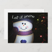 Lassen Sie es schneit Postkarte (Vorne/Hinten)