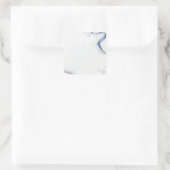 Lassen Sie es schneit Quadratischer Aufkleber (Tasche)