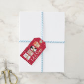 Lassen Sie es schneit | Rentiere, Polarbär, Pingui Geschenkanhänger (Mit Garn)