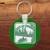 Lassen Sie es schneit Schlüsselanhänger (Vorderseite)