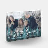 Lassen Sie es schneit | Schneeflocken Pine Tree We Fotoblock (Links)