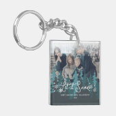 Lassen Sie es schneit | Schneeflocken Pine Tree We Schlüsselanhänger (Vorderseite links)