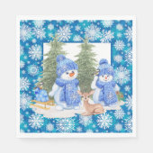Lassen Sie es schneit Serviette (Vorderseite)