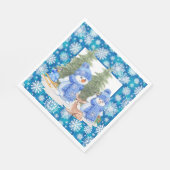 Lassen Sie es schneit Serviette (Ecke)