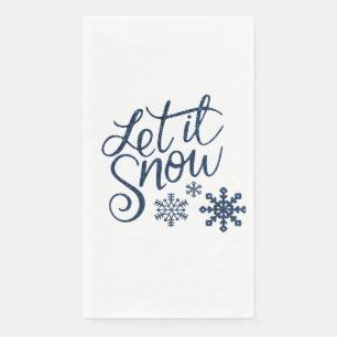 Lassen Sie es schneit Serviette