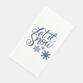 Lassen Sie es schneit Serviette (Ecke)