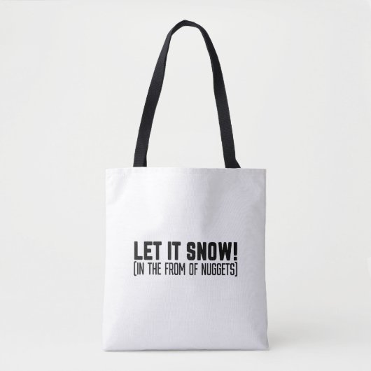 Lassen Sie es schneit Tasche (Vorderseite)