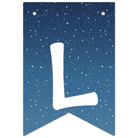 Lassen Sie es schneit Wimpelkette (Dritte Fahne)