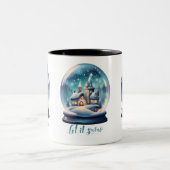 Lassen Sie es schneit Zweifarbige Tasse (Mittel)
