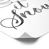 Lassen Sie es schnicken minimalistisches Weihnacht Poster (Ecke)